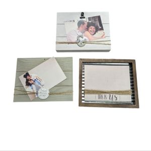 3 4x6 photo frames holders NWOT